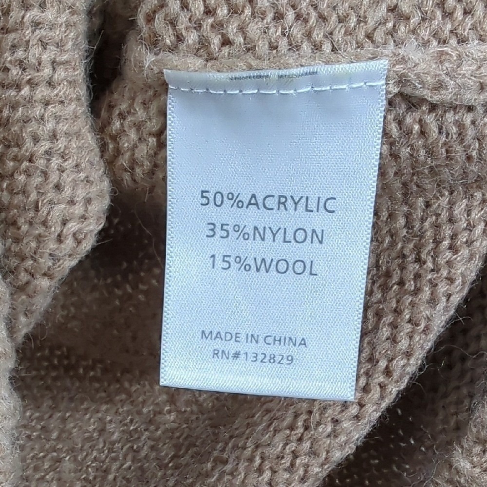 Lovers and Friends Anthea Sweater Dress Camel Medium‎ Cozy Warm Fall Cabincore - Picture 11 of 16